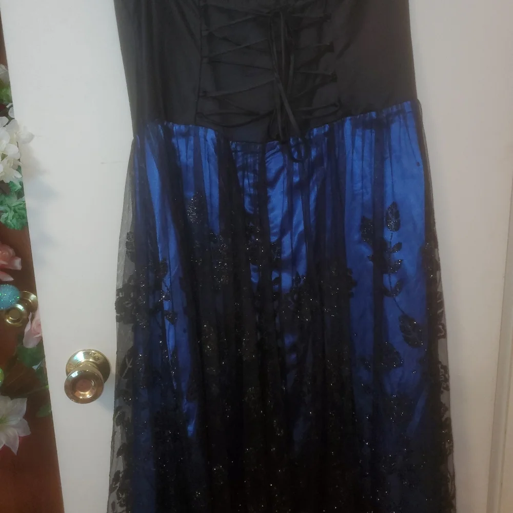 Vintage Sparkly Prom Dress y2k Whimsigoth - Picture 8 of 13